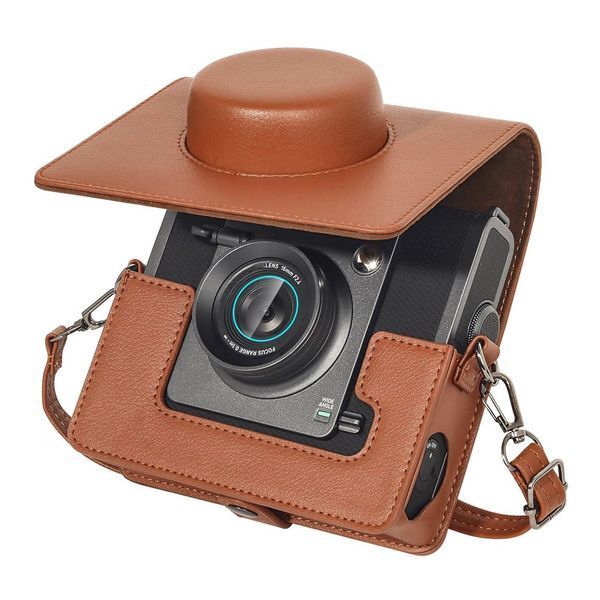 Подарунковий набір камера Fujifilm Instax Wide EVO, Фотопапір 20 шт, Чохол, Фотоальбом на 64 фото Коричневий NAB_WIDEEVO_BRN фото