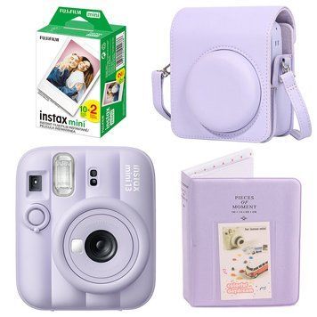 Подарунковий набір камера Fujifilm Instax Mini 13, Фотопапір 20 шт, Чохол шкіряний, Фотоальбом на 64 фото Фіолетовий NAB1M13_20_PUR фото