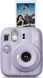 Подарунковий набір камера Fujifilm Instax Mini 13, Фотопапір 20 шт, Чохол шкіряний, Фотоальбом на 64 фото Фіолетовий NAB1M13_20_PUR фото 2