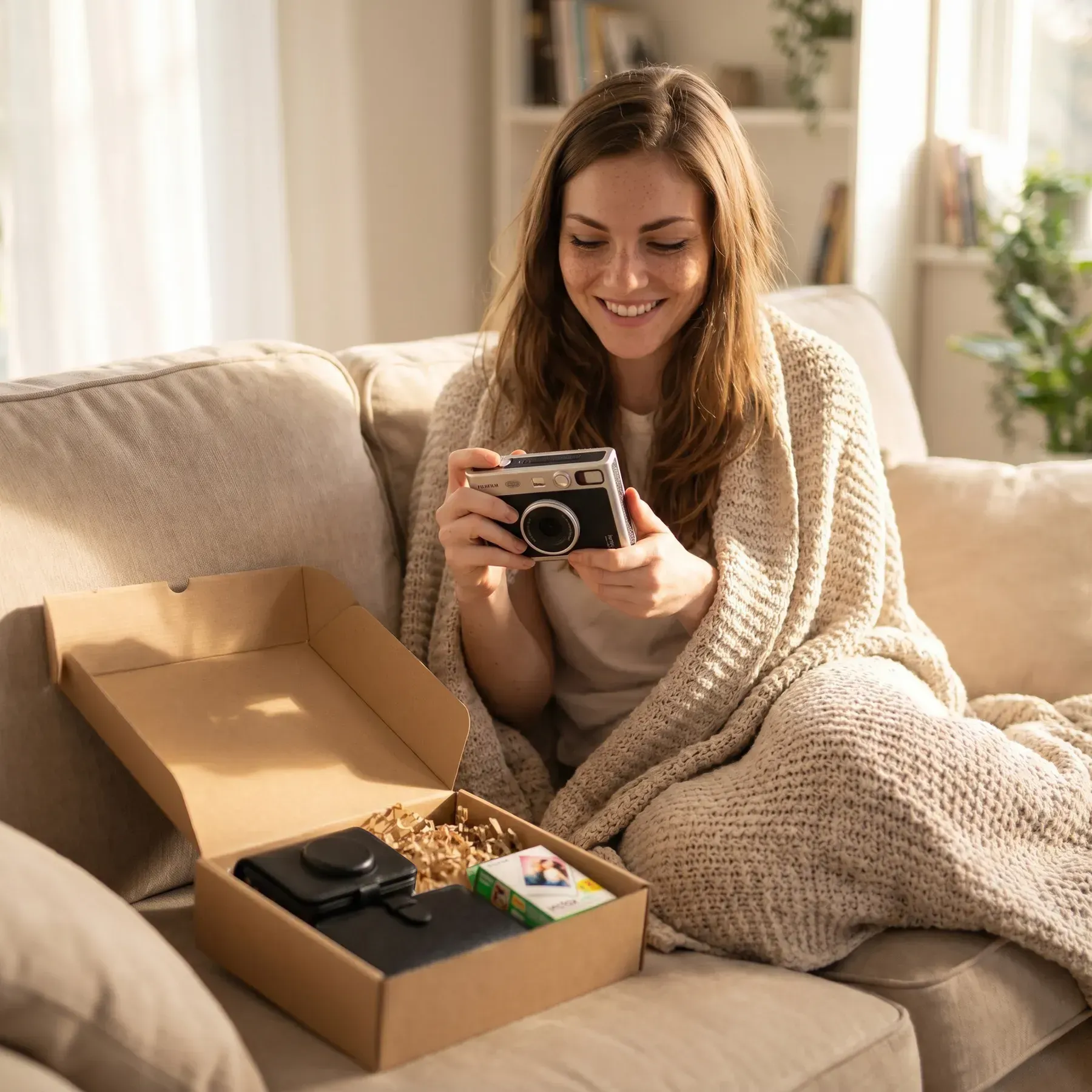 Подарунковий набір Fujifilm Instax — камера, фотопапір, чохол, фотоальбом