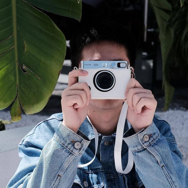 Чохол для фотоапарата Fujifilm Instax Mini EVO Білий CASEEVOW фото