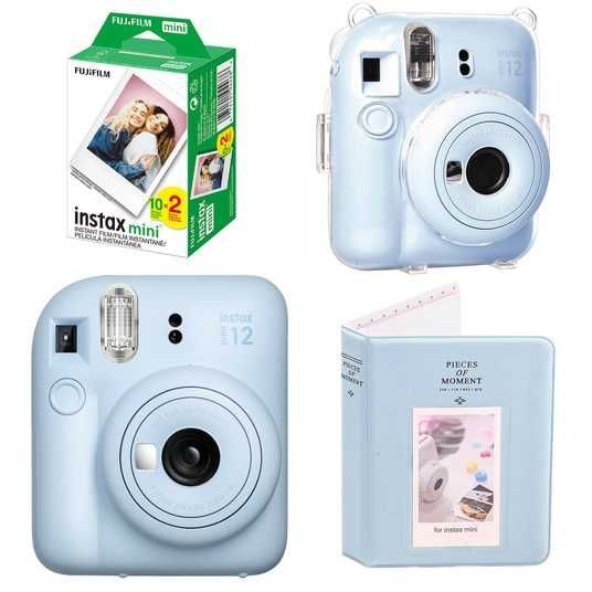 Набір камера Fujifilm Instax Mini 12, Фотопапір 20шт, Прозорий