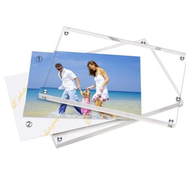 Фоторамка настільна магнітна для Instax Mini/Square/Wide прозора FRAUNI02 фото