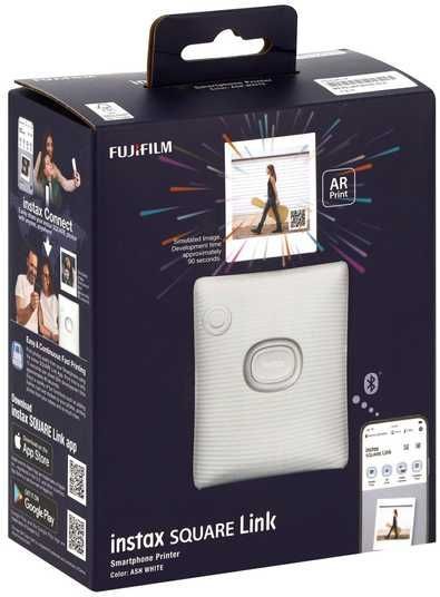 Фотопринтер Fujifilm Instax Square Link Ash White Белый Фотопринтер Fujifilm Instax Square Link Ash White Белый