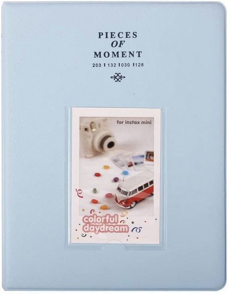 Фотоальбом блакитний для Fujifilm Instax Mini (12, 11, 40, 70, 90, 99, EVO, Link, Liplay) Polaroid 300, Z2300 на 64 фото ALBMINIBLUE фото
