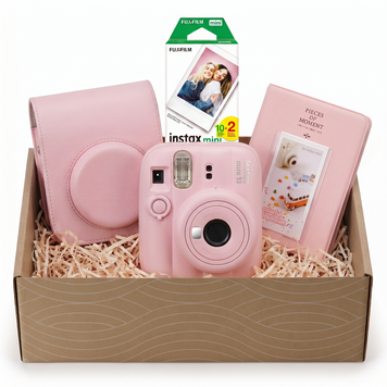 Подарочный набор камера Fujifilm Instax Mini 13, Фотобумага 20 шт, Чехол кожаный, Фотоальбом на 64 фото Розовый NAB1M13_20_PIN фото