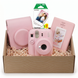 Подарунковий набір камера Fujifilm Instax Mini 13, Фотопапір 20 шт, Чохол шкіряний, Фотоальбом на 64 фото Рожевий NAB1M13_20_PIN фото 1