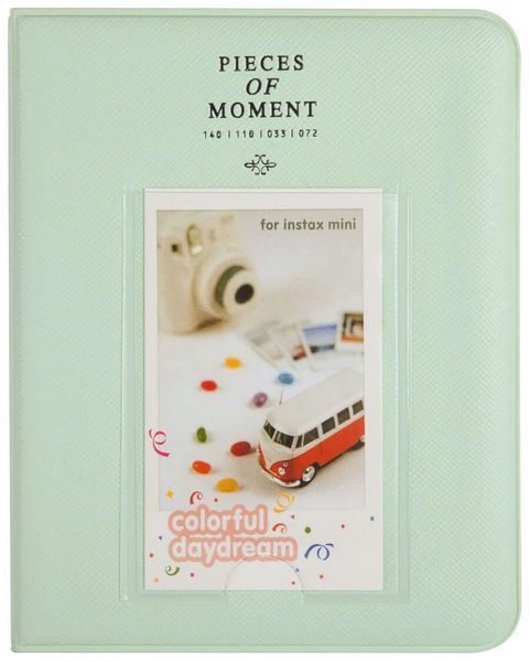 Фотоальбом зелений для Fujifilm Instax Mini (12, 11, 40, 70, 90, 99, EVO, Link, Liplay) Polaroid 300, Z2300 на 64 фото ALBMINIGREEN фото